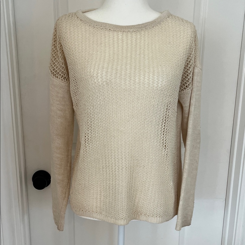 Sundance Crochet Open Weave Sweater